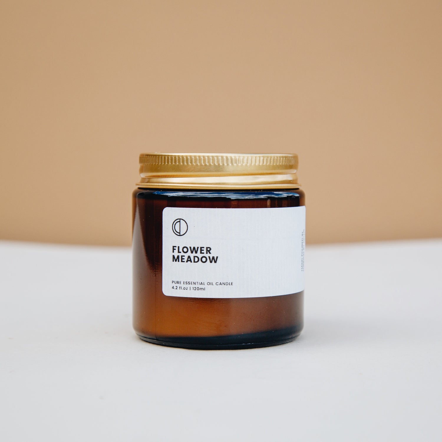 Blumenwiese (Geranie + Neroli + Lavendel) | Bernsteinfarbene Kerze im Glas