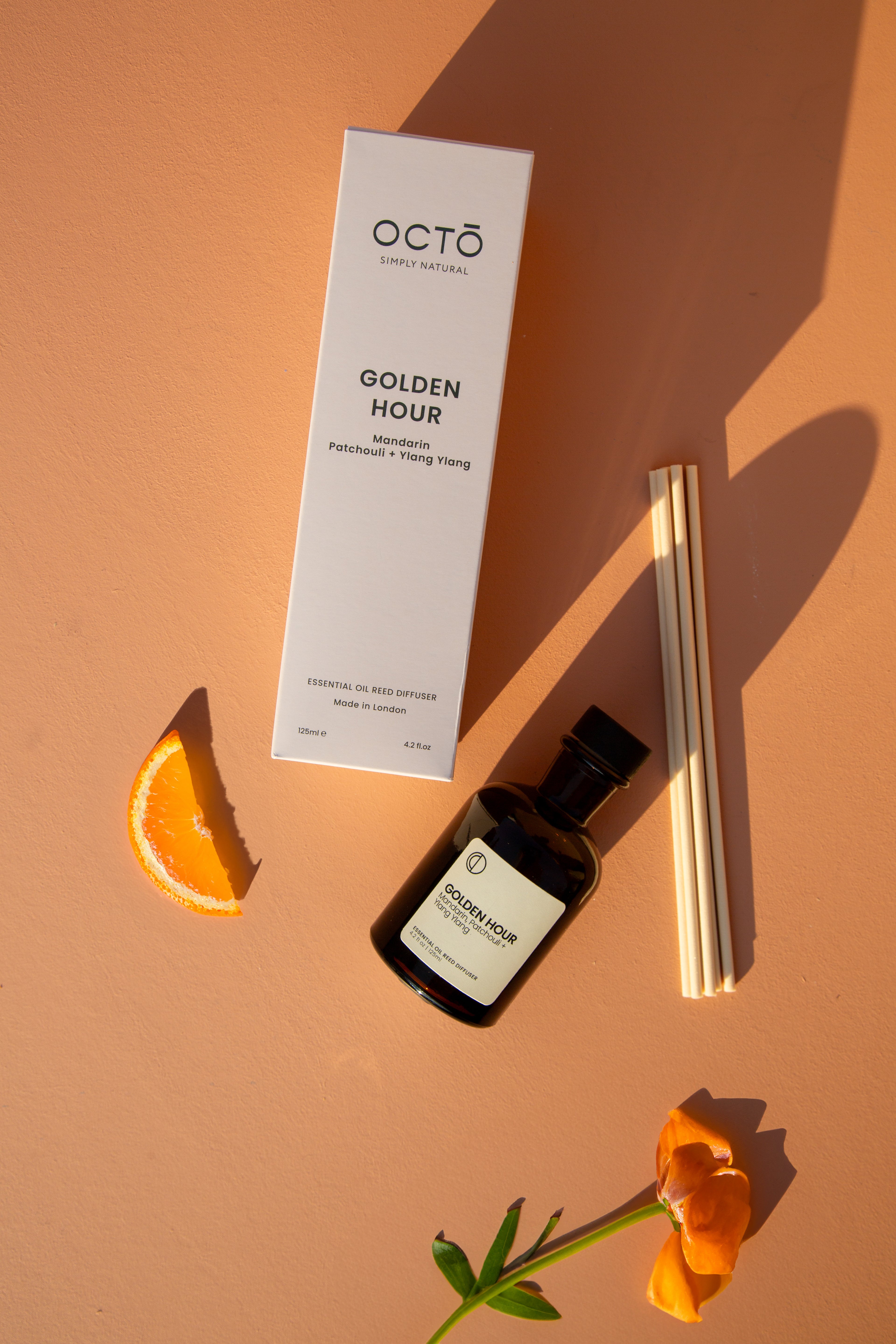 Golden Hour (Mandarine + Patchouli + Ylang-Ylang) | Duftstäbchen-Diffusor