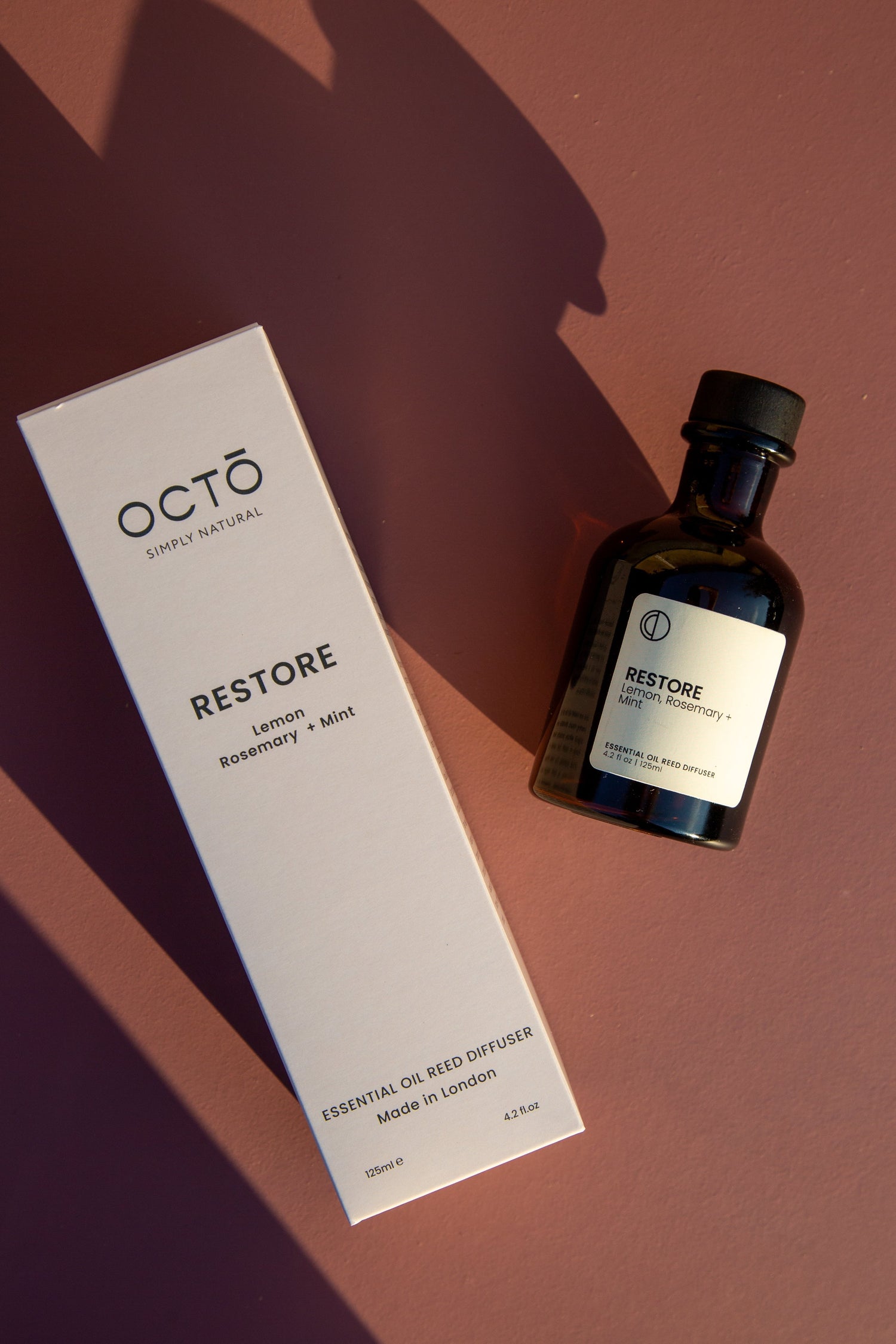 Restore (Zitrone + Rosmarin + Minze) | Rattanstäbchen-Diffusor