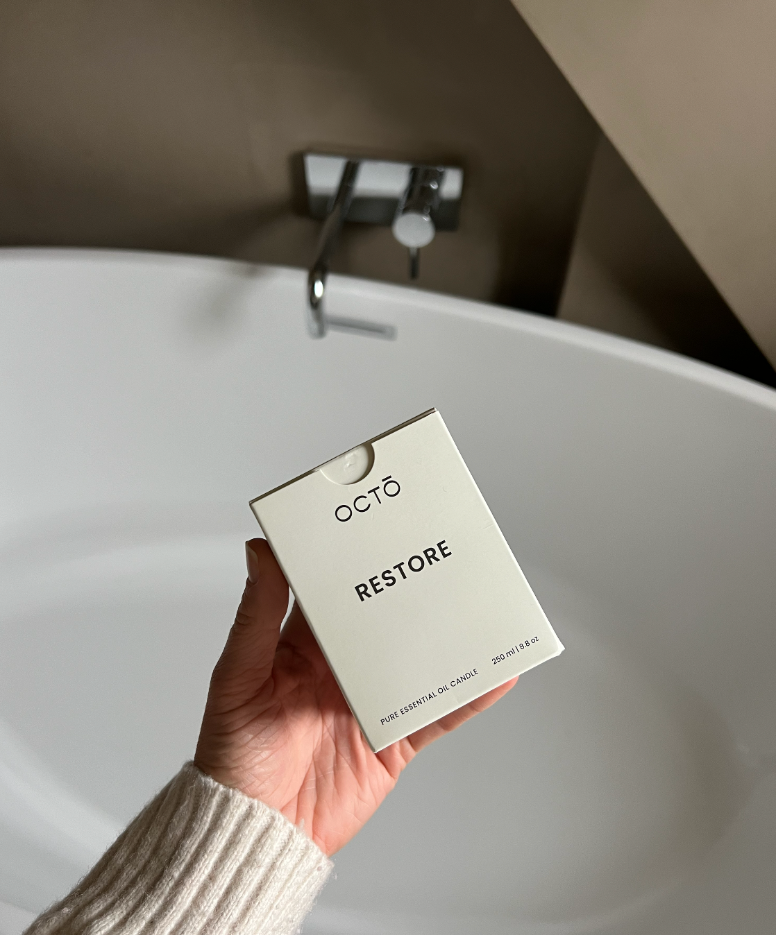 Restore (Bergamotte + Minze + Rosmarin) | Bernsteinfarbene Kerze im Glas