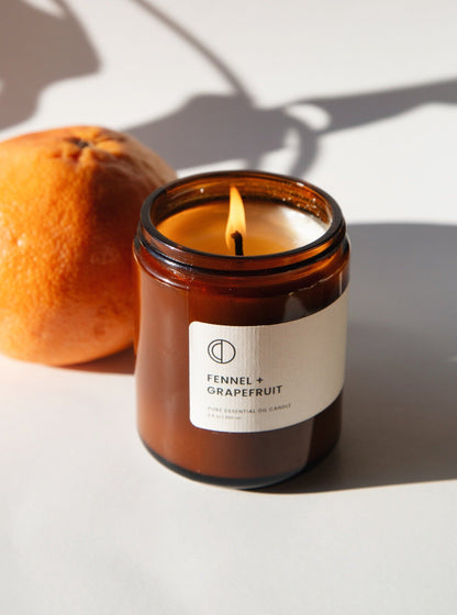 Fenouil + Pamplemousse | Bougie Pot Ambré
