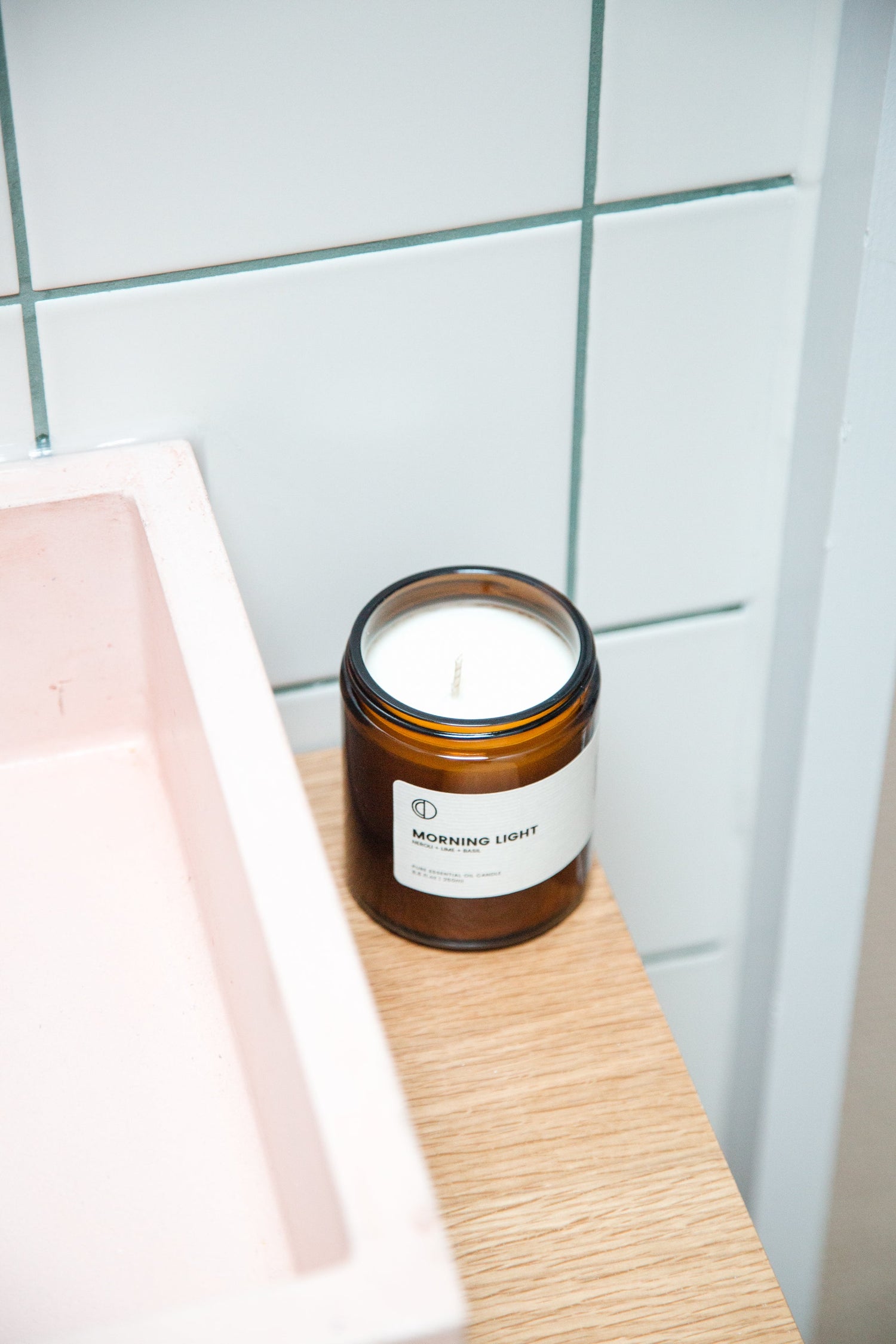 Morning Light (Neroli + Citron vert + Basilic) | Bougie Pot Ambré