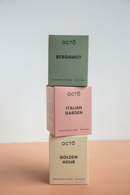 Golden Hour (Mandarine + Patchouli + Ylang Ylang) | Bougie Pot Ambré