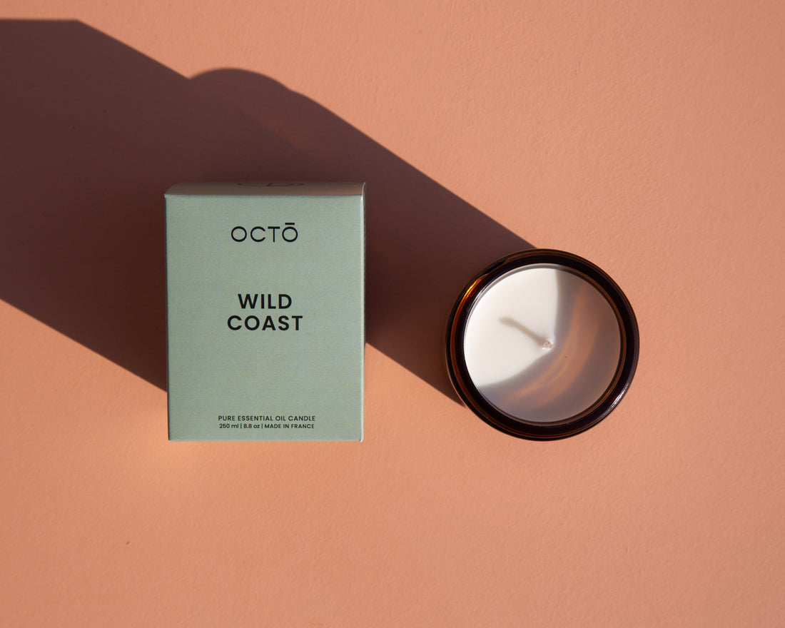 Wild Coast (Épicéa + Eucalyptus + Genévrier + Menthe poivrée) | Bougie pot ambré