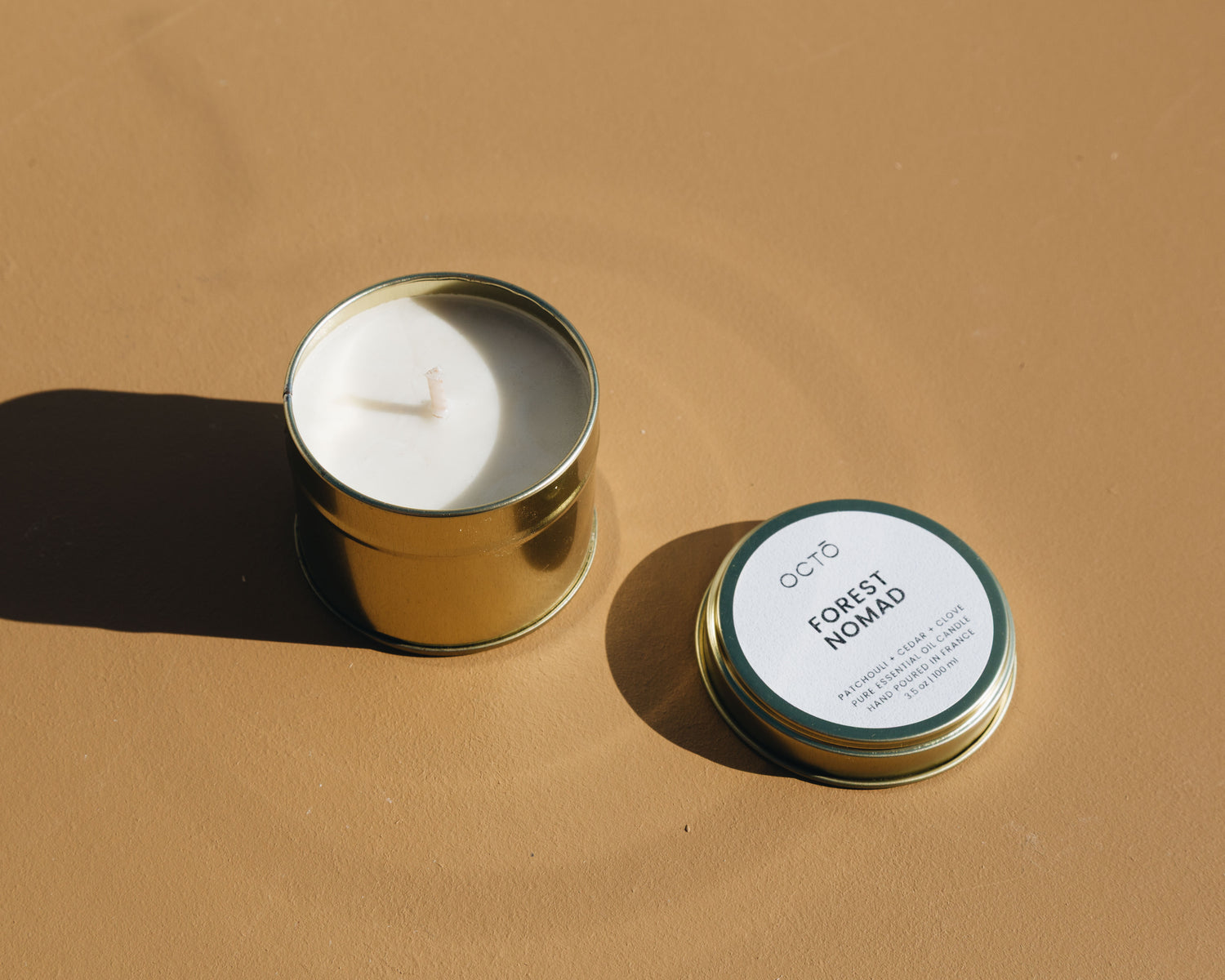 Candle in a gold metal tin | Various scents 100 ml