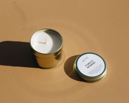 Candle in a gold metal tin | Various scents 100 ml