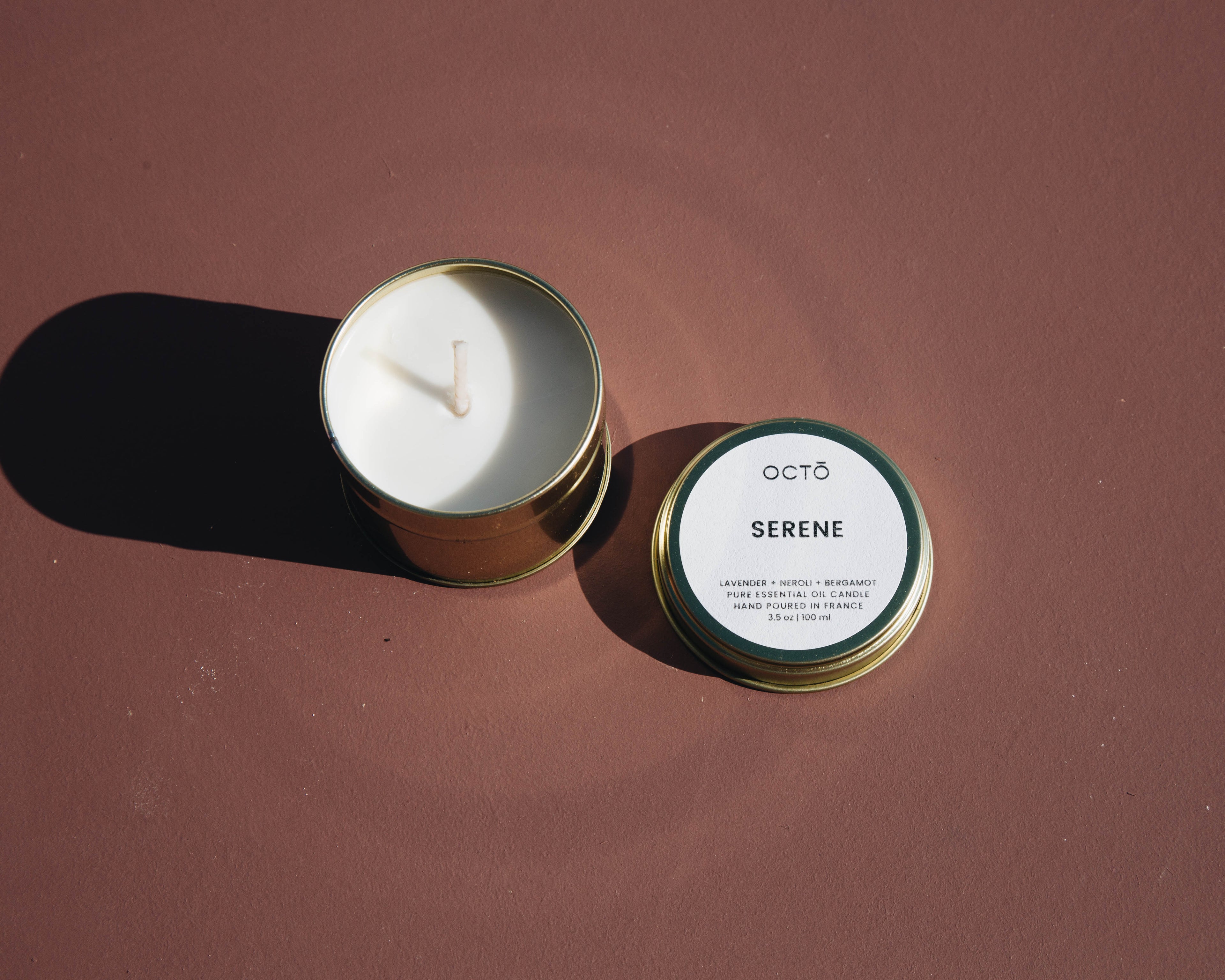 Candle in a gold metal tin | Various scents 100 ml