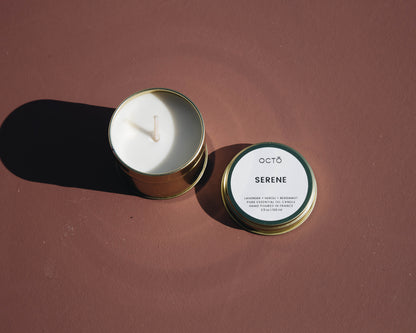 Candle in a gold metal tin | Various scents 100 ml