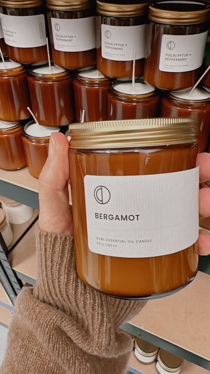 Bougie bergamote OCTŌ en cire de soja naturelle