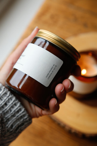 Midnight Breeze (Geranium + Patchouli) | Bougie Pot Ambré