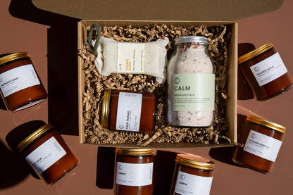 Coffret CALM | Bougie, sels de bain et savon