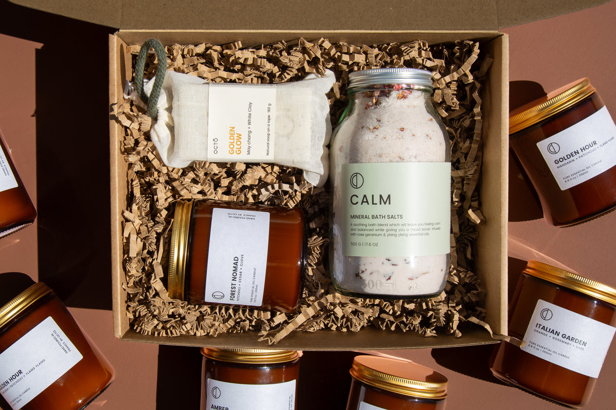 Coffret CALM | Bougie, sels de bain et savon