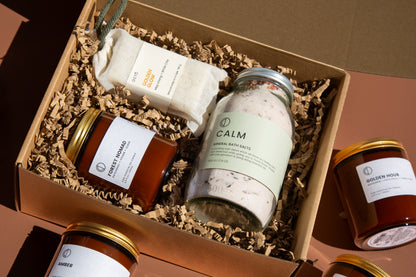 Coffret CALM | Bougie, sels de bain et savon