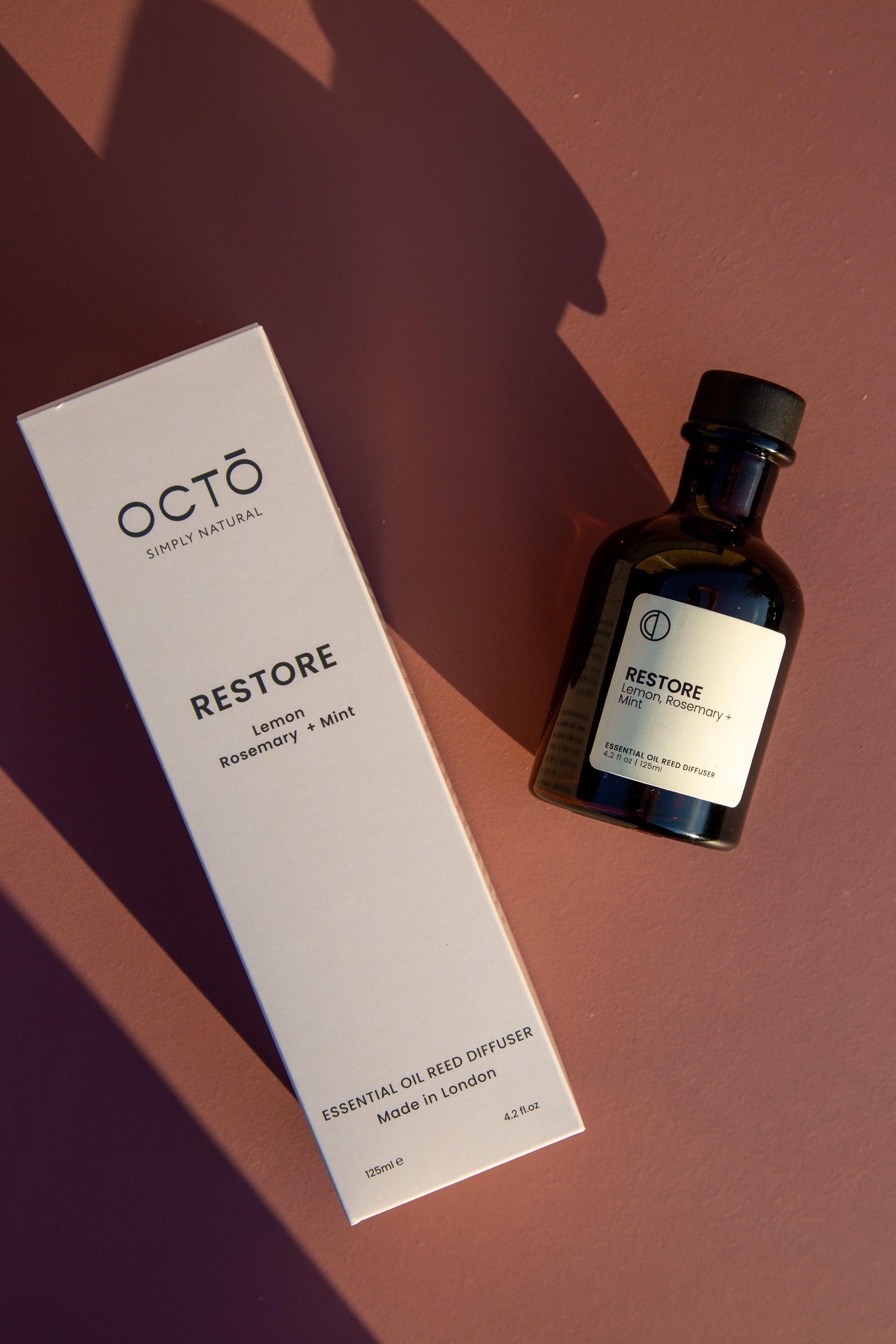 Restore (Zitrone + Rosmarin + Minze) | Rattanstäbchen-Diffusor