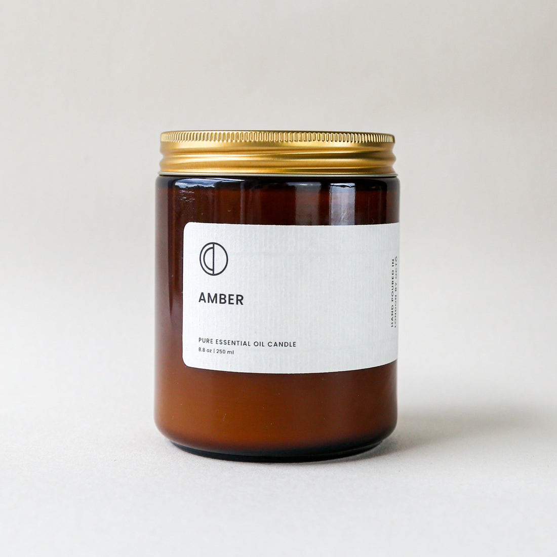Amber (Lavande + Patchouli + Encens) | Bougie Pot Ambré