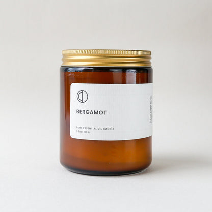 Bougie parfumée bergamote en pot ambré 250 ml OCTŌ