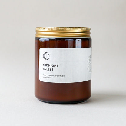 Midnight Breeze (Geranium + Patchouli) | Bougie Pot Ambré