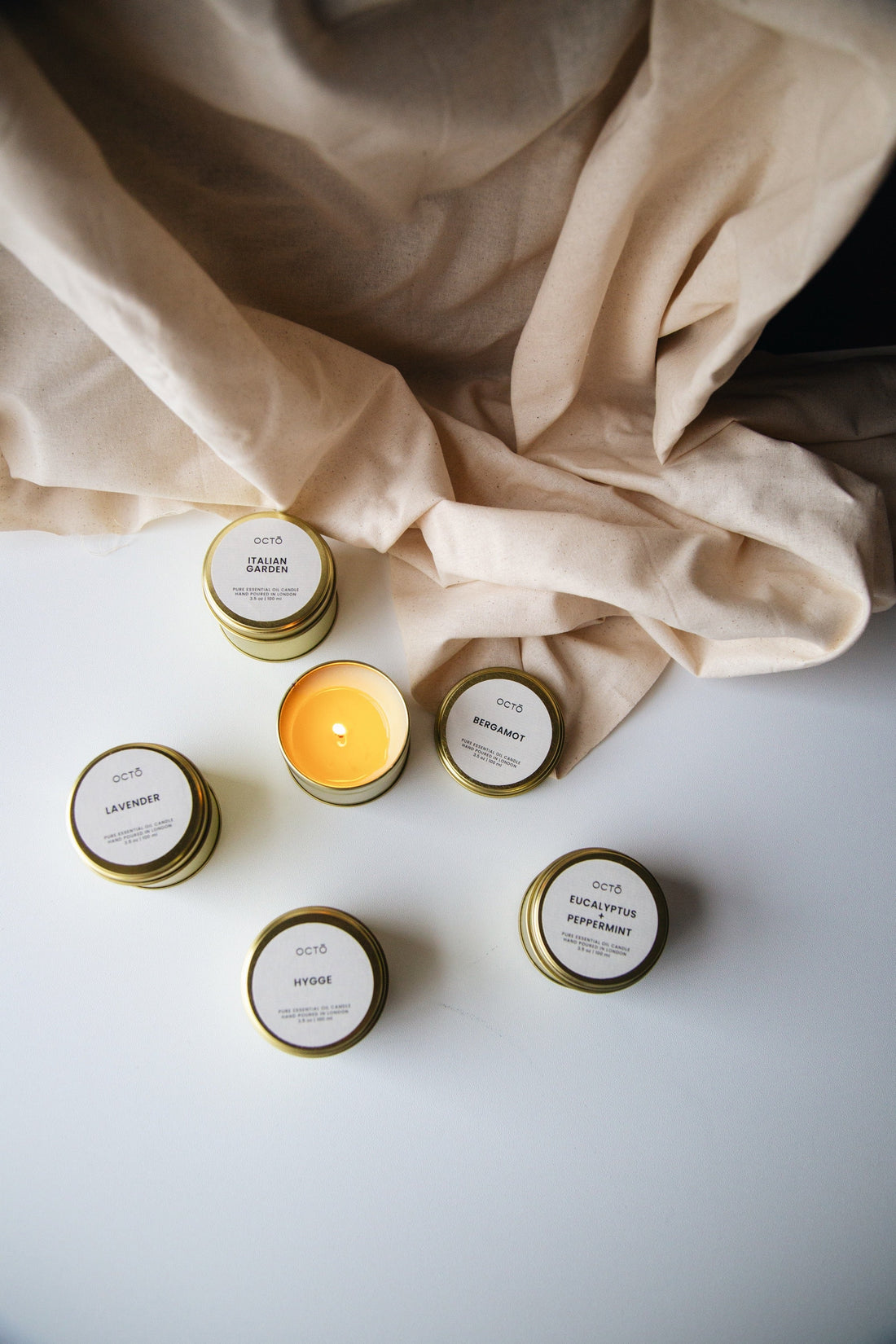 Bougie en boîte métallique dorée  | Différentes senteurs 100 ml