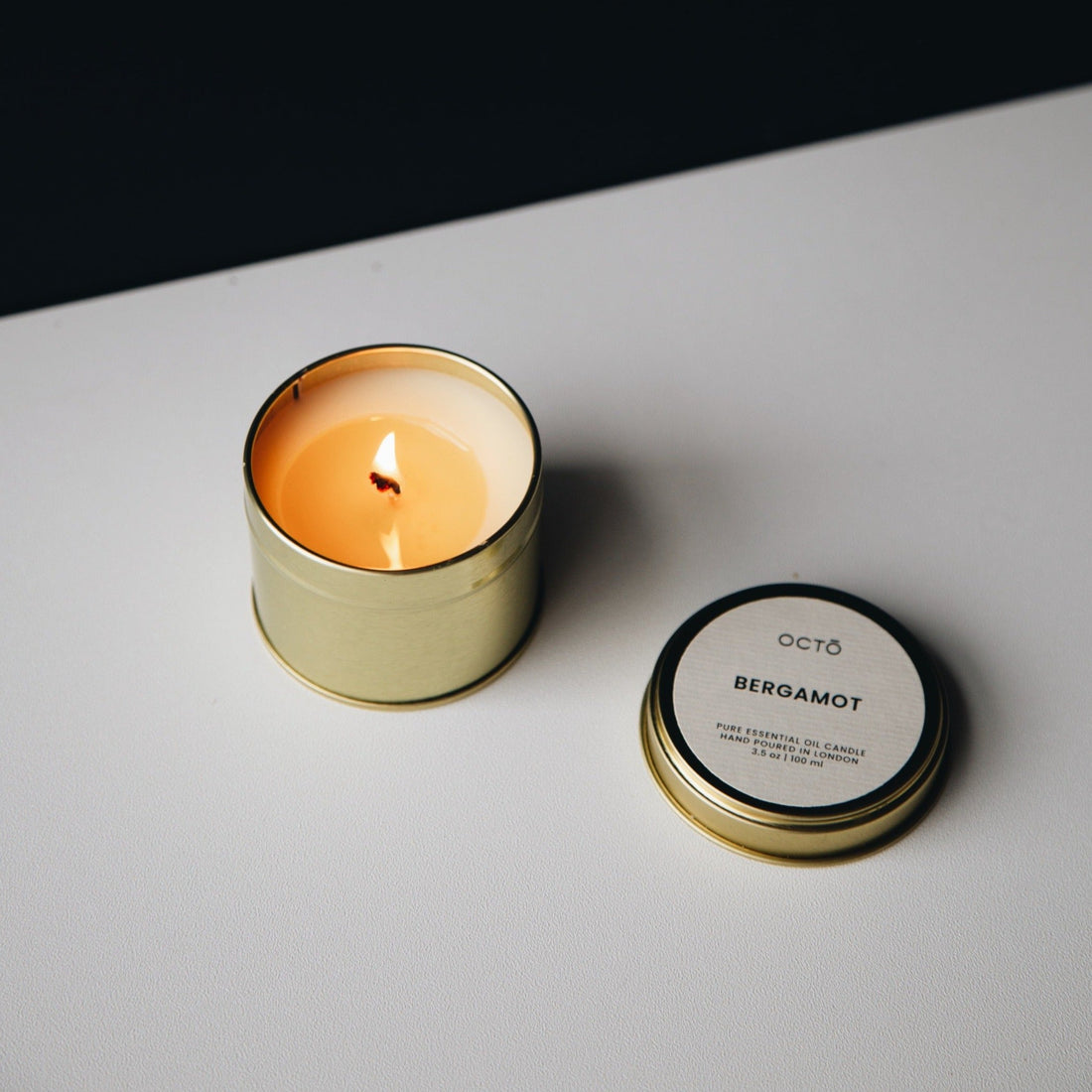 Bougie en boîte métallique dorée  | Différentes senteurs 100 ml